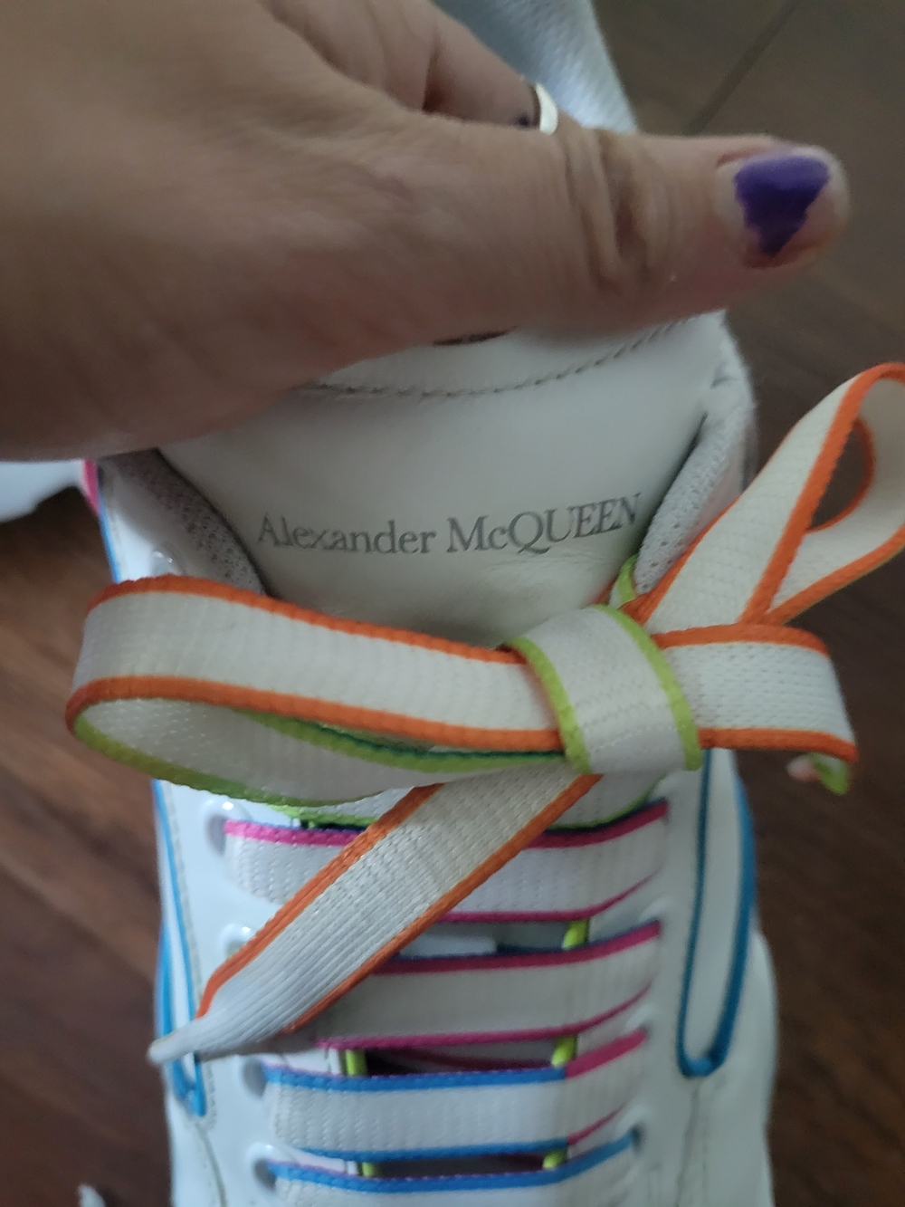 Alexander McQueen Rainbow Sneakers - Picture 3 of 5